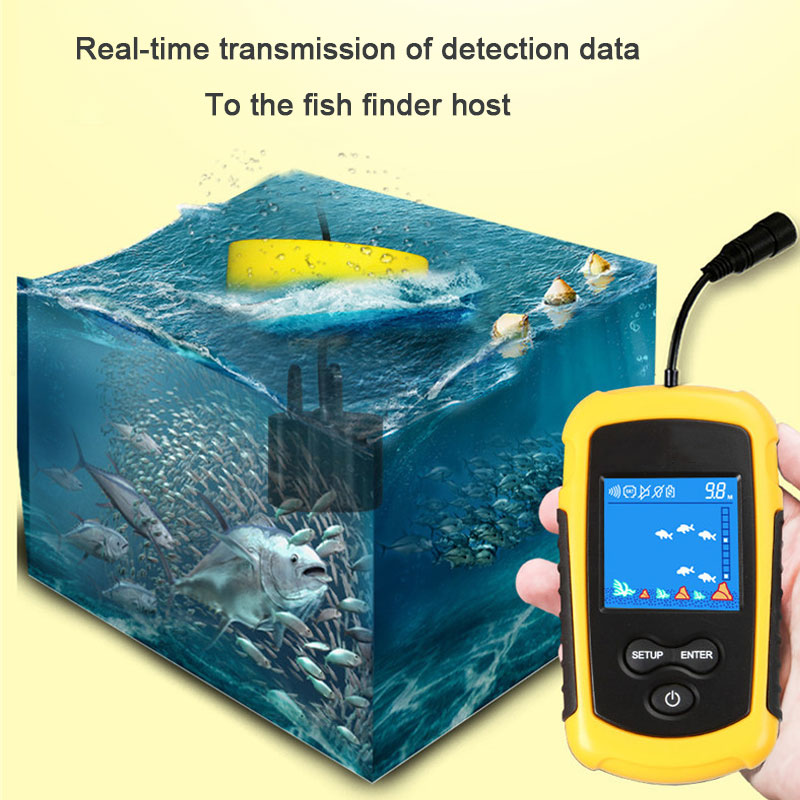 Fish Finder Portable - 100 M Kablolu Renkli Ekran Taşınabilir
