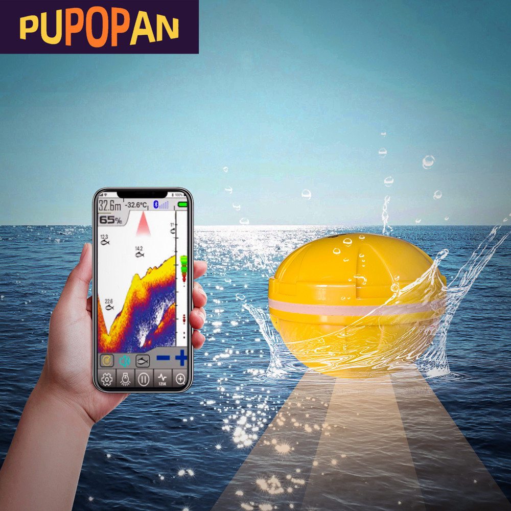 Fish Finder Gps - PUPOPAN 100 M Yepyeni Akıllı Telefon