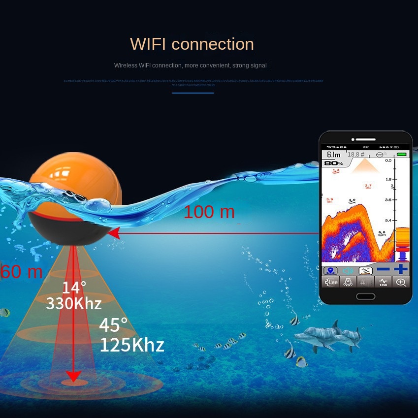 Yeni Çift Frekanslı Akıllı WiF - Fish Finder incelemesi ve fiyatı